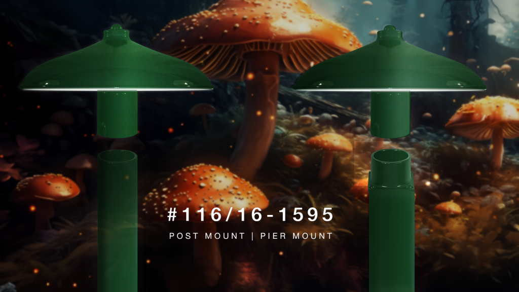Mushroom Inspired Post Light #116/16-1595