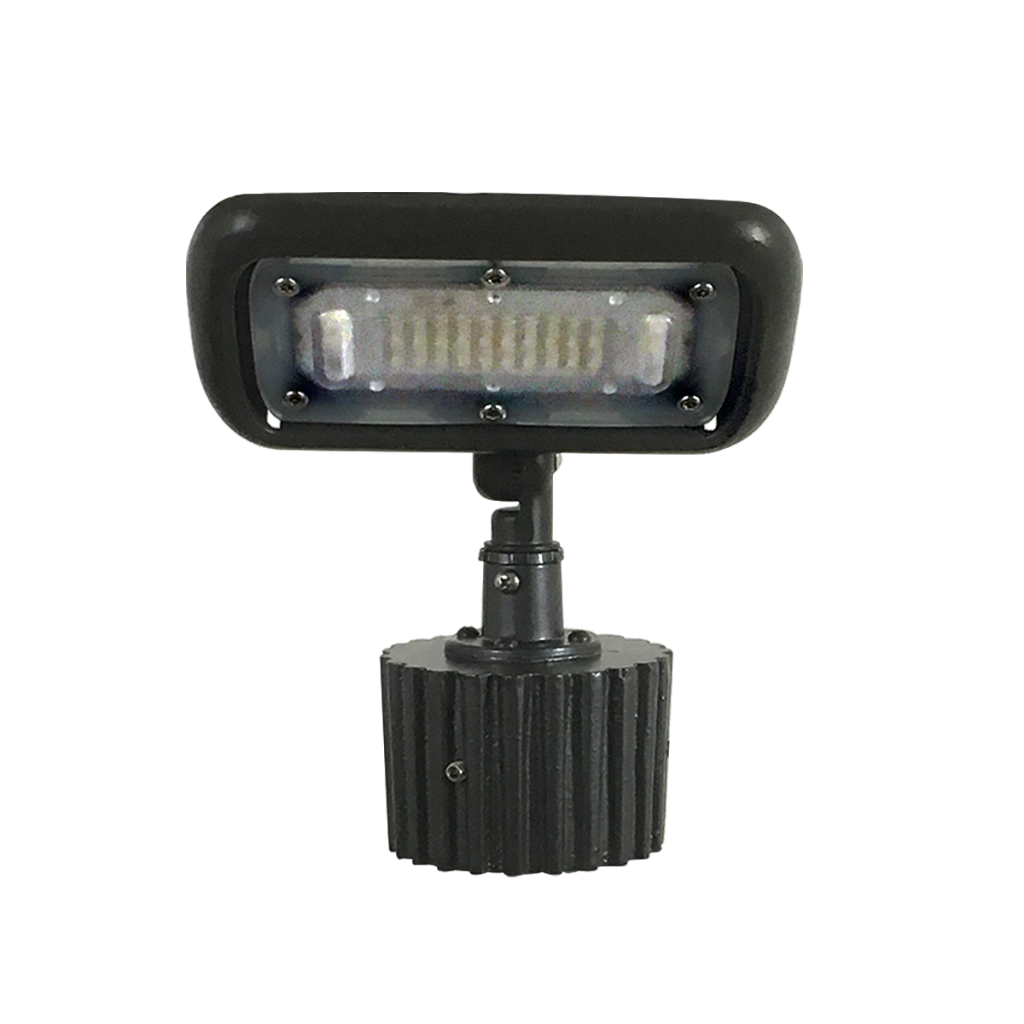 30 Watt LED Post Light Flood on Post Light Mount Primelite Manufacturing
