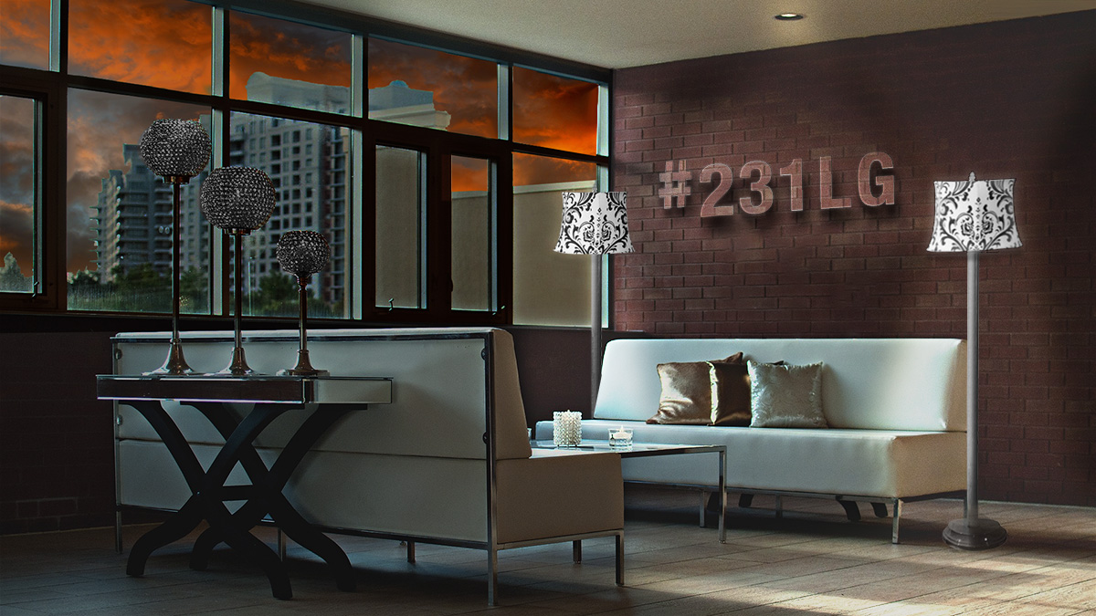 Floor Lamp #231LG is a designers dream!