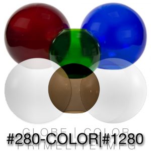 Globe #280 Color blue, red, green | #1280 white, smoke, clear