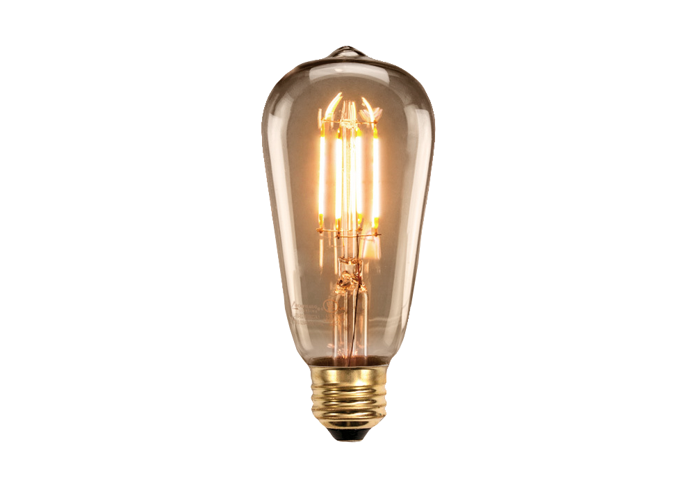 These bulbs enhance the overall appeal of the fixtures with their vintage charm, making them ideal accents for the space-age design of the series