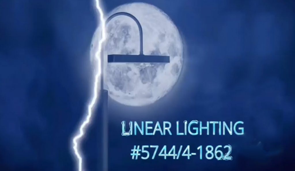 linear post light #5744/4-1862