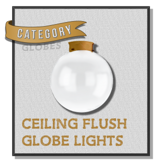 Ceiling Flush Globe Lights