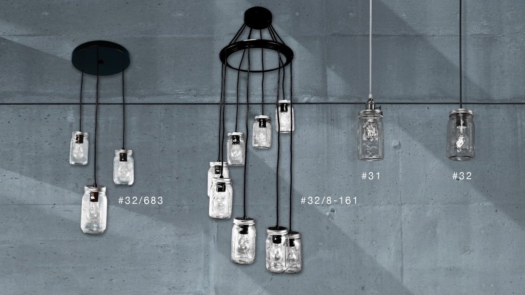 Mason Jar Series Hanging Pendants