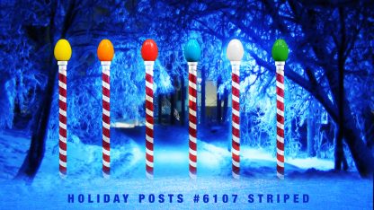 Holiday Striped Poles