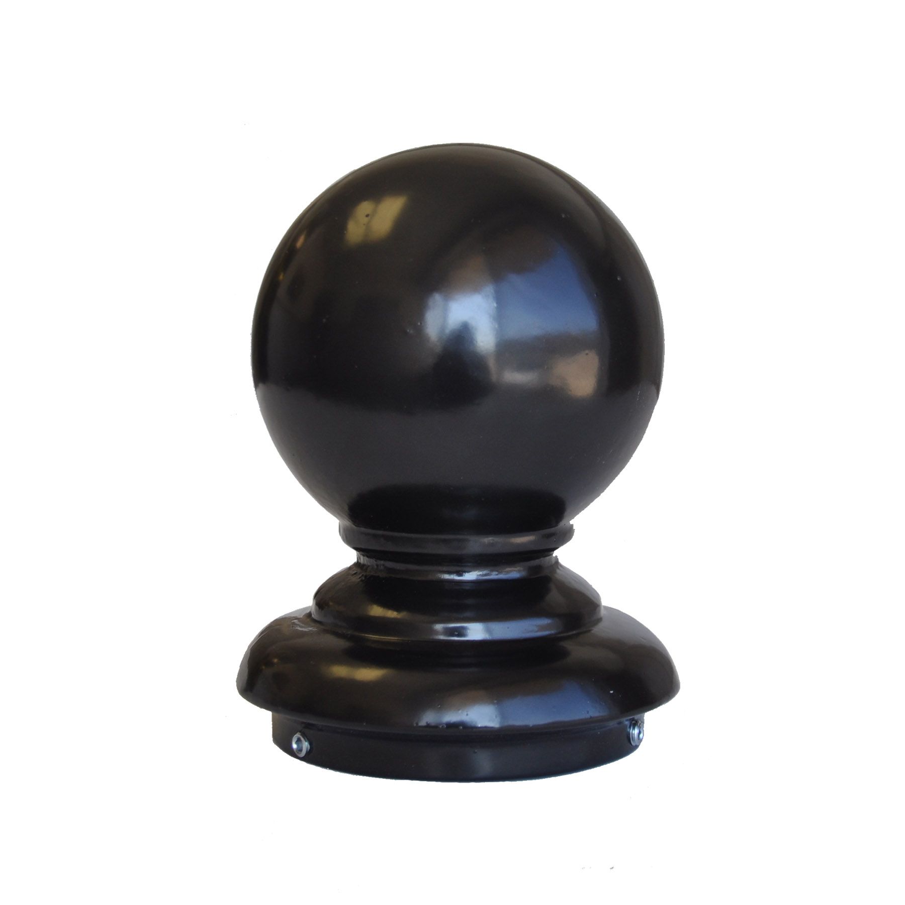 4″ Street Pole or Sign Post Cap Finial – Decorative Ball Post Top