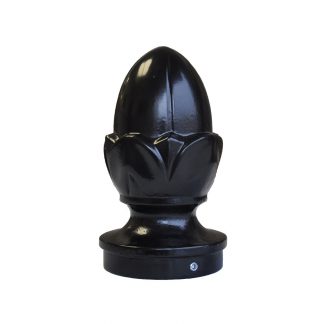 4″ Street Pole or Sign Post Cap Finial – Decorative Acorn Post Top