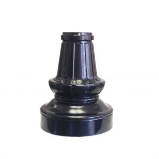 Decorative Slip-Over Pole Base – Bell-Flare Fluted, Tiered