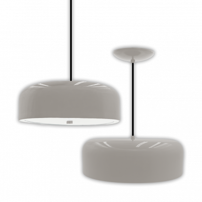 Aluminum Drum Pendant w/ Lens - Image 2