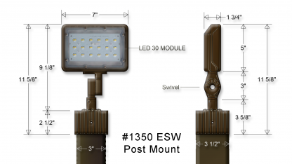 #1350 ESW Post Mount