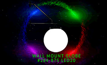 Wall mount globe #284-875 LED20