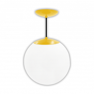 White Polyethylene Globe Pendant