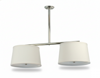 Double Cream Cloth Drum on Bar Pendant
