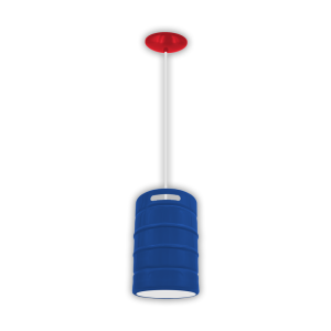 1/4 Keg Lite drum pendant light, model #78/8-12, 8-inch diameter
