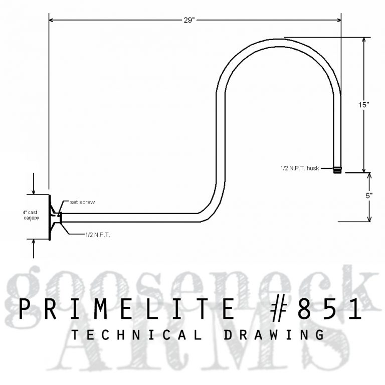 Gooseneck Arm 851 Primelite Manufacturing