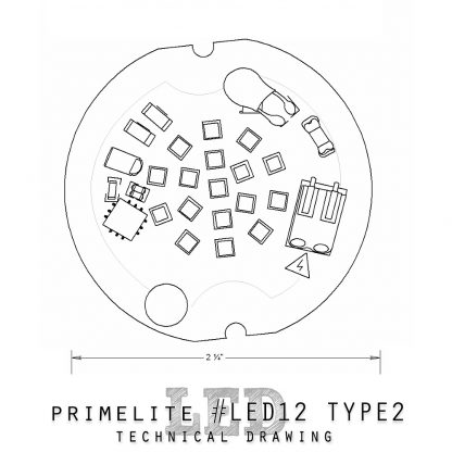 technical drawing LED12 type 2