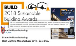 primeltie mfg Awarded the 2018 Sustainable Building Award