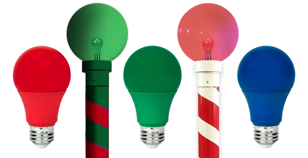 <em><span style="font-size: 12px;">Vibrant LED bulb colors designed to infuse holiday cheer into Clear and Frosted globes</span></em>