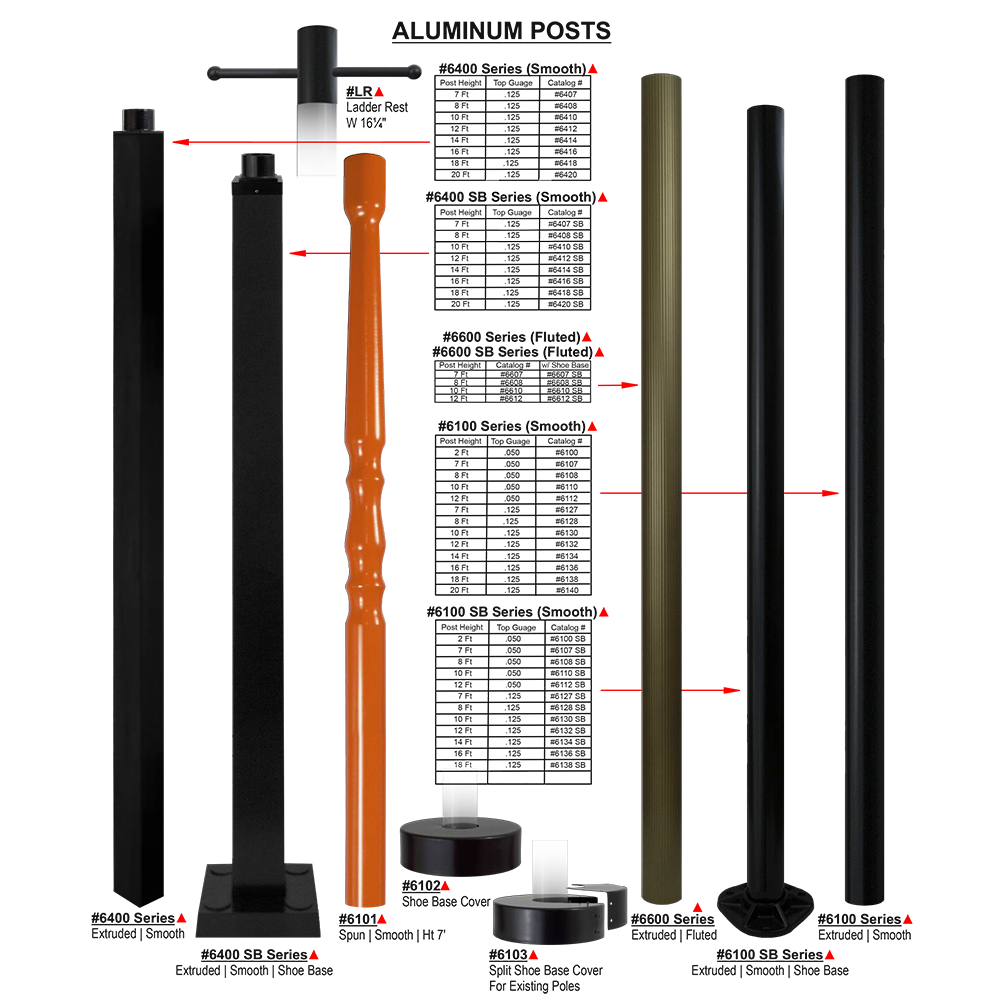 Primelite's selection of Aluminum Posts for Exterior Lighting