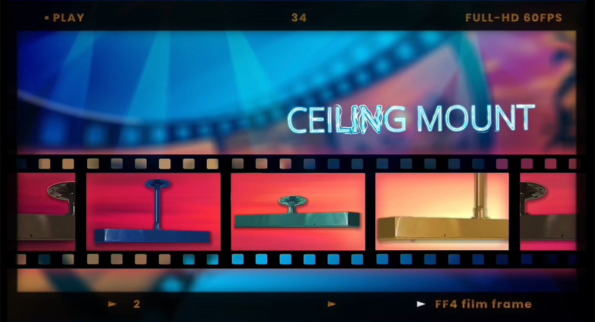 Ceiling mount linear lights #5744F & #5744/18