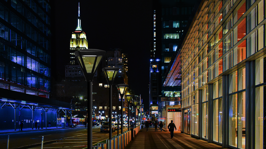 illuminating there streets off NY